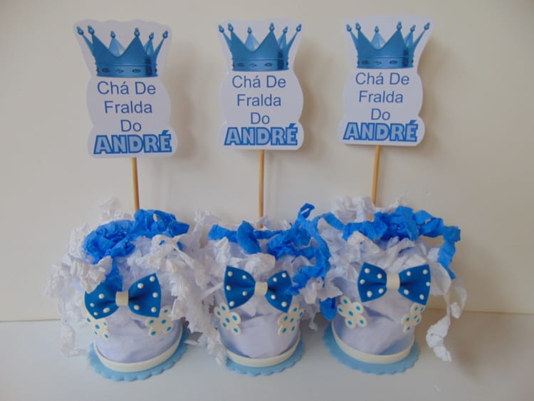 Coroa azul personalizada Coroa azul personalizada