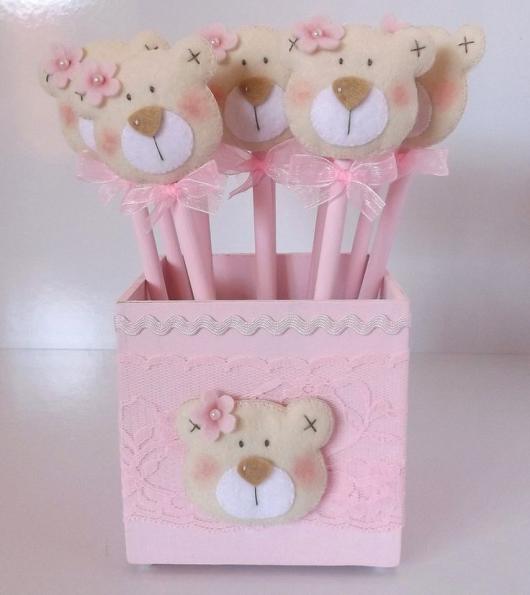 Lápis com ponteira de urso Lápis com ponteira de urso