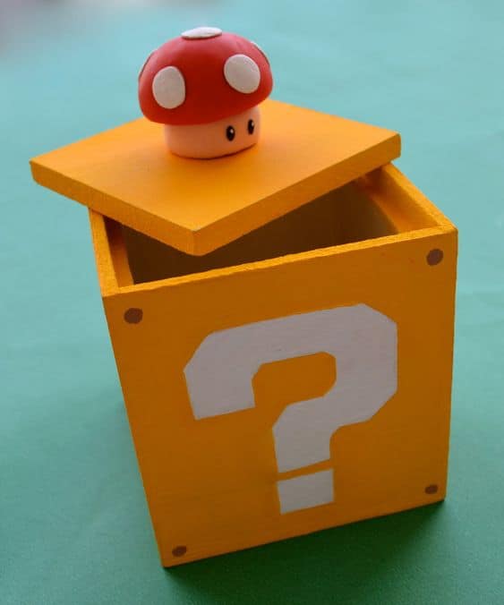 Caixinha personalizada Super Mario para namorada17 Caixinha personalizada Super Mario para namorada17