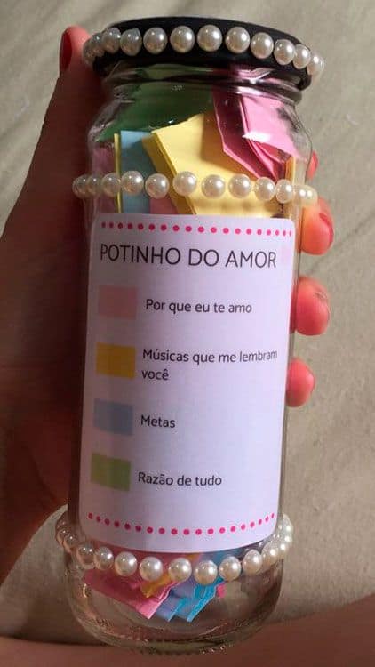 Presente simples para namorada pote personalizado com frases33 Presente simples para namorada pote personalizado com frases33