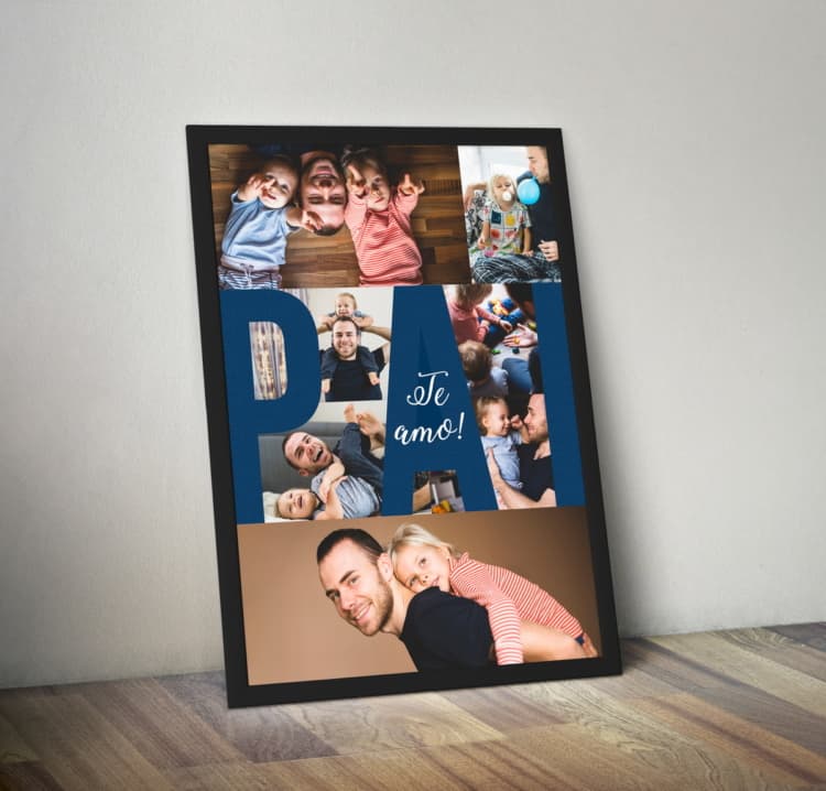quadro decorado com fotos para pai quadro decorado com fotos para pai