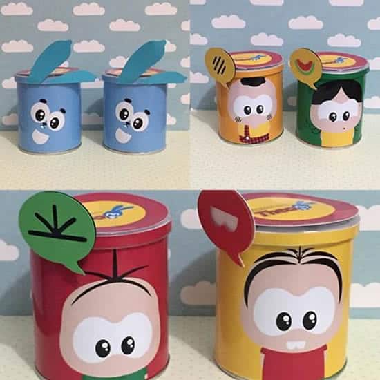 Cofrinho para lembrancinha Turma da Mônica baby29