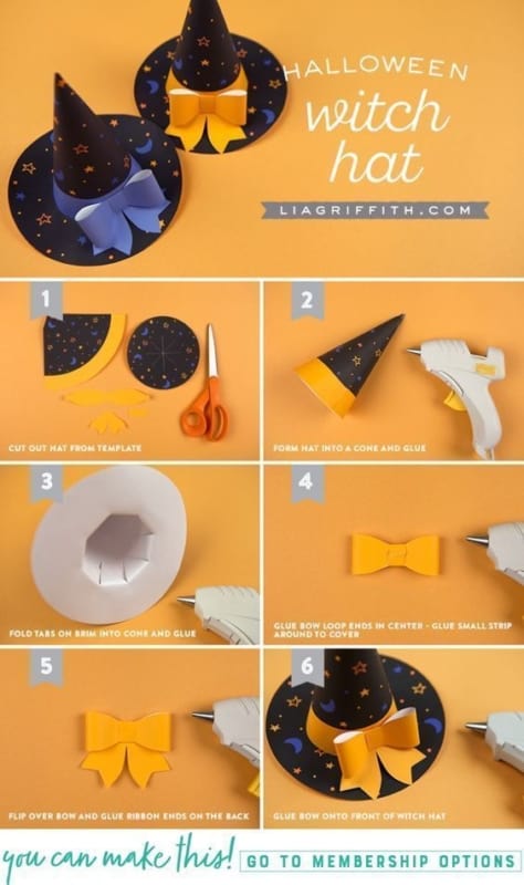DIY chapéu de bruxa DIY chapéu de bruxa