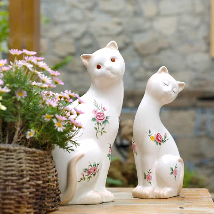 Esculturas decorativas para os amantes de gatos Esculturas decorativas para os amantes de gatos