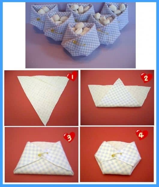Fraldinha de tecido para lembrancinha Fraldinha de tecido para lembrancinha