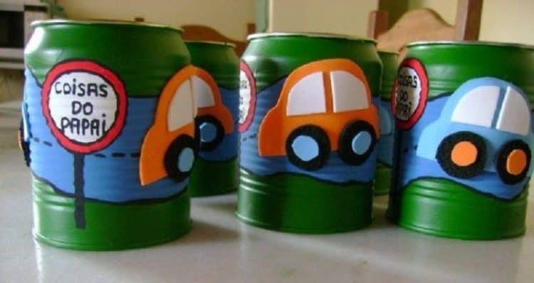 Latinhas recicladas para lembrancinha dia dos pais Latinhas recicladas para lembrancinha dia dos pais