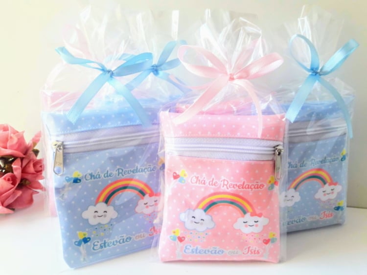 Lembrancinha chá revelação Chuva de amor personalizada Lembrancinha chá revelação Chuva de amor personalizada