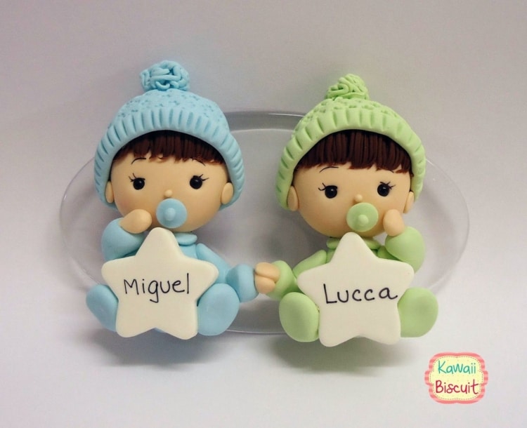 Lembrancinha de maternidade simples em biscuit18