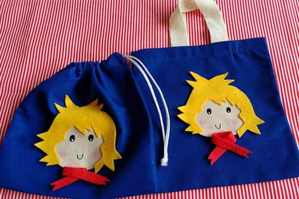 Modelos de sacolas para lembrancinhas de aniversário do Pequeno Príncipe lembrancinhas de aniversário de 1 ano Pequeno Príncipe