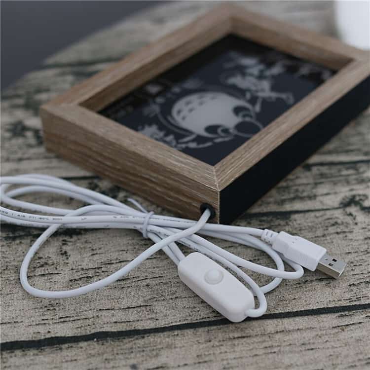Quadro e luminária USB Quadro e luminária USB