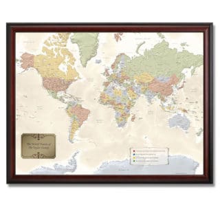 Se ele gosta de arte ofereça um quadro bonito com o Mapa Mundi Se ele gosta de arte ofereça um quadro bonito com o Mapa Mundi