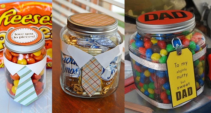 Vidros com doces para dia dos pais Vidros com doces para dia dos pais