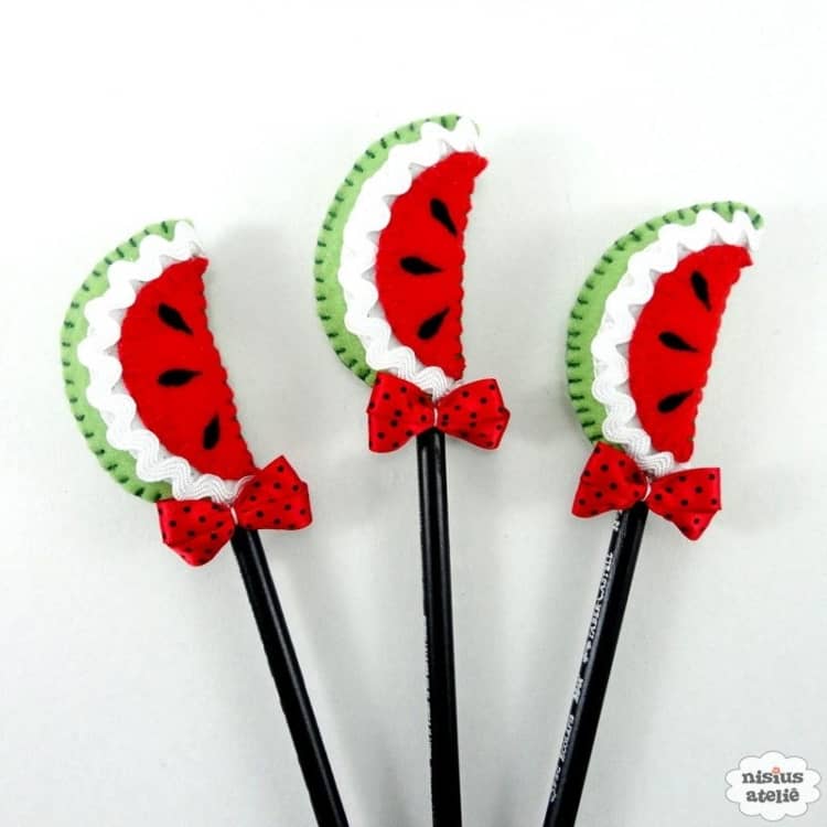 ponteira de lápis para lembrancinha Turma da Mônica em feltro13