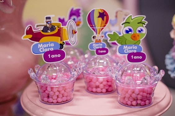 lembrancinha de 1 ano para festa mundo Bita rosa lembrancinha de 1 ano para festa mundo Bita rosa