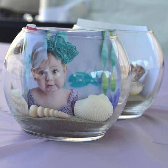 28 lembrancinha aquário com foto para festa fundo do mar lembrancinha aquário com foto para festa fundo do mar