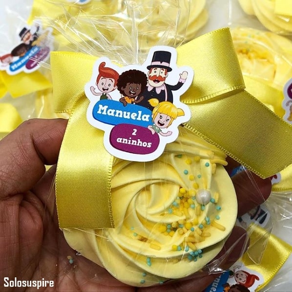 lembrancinha de suspiro para festa Mundo Bita lembrancinha de suspiro para festa Mundo Bita