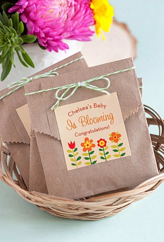Adesivo para sacola de lembrancinha de chá de bebê Adesivo para sacola de lembrancinha de chá de bebê
