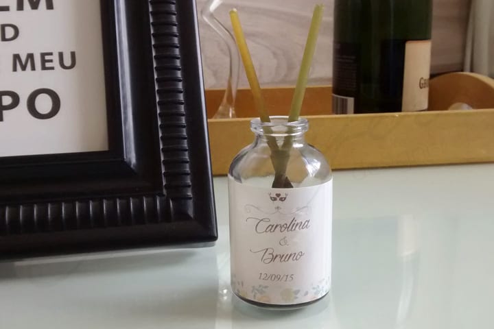 Adesivo simples para lembrança de casamento Adesivo simples para lembrança de casamento
