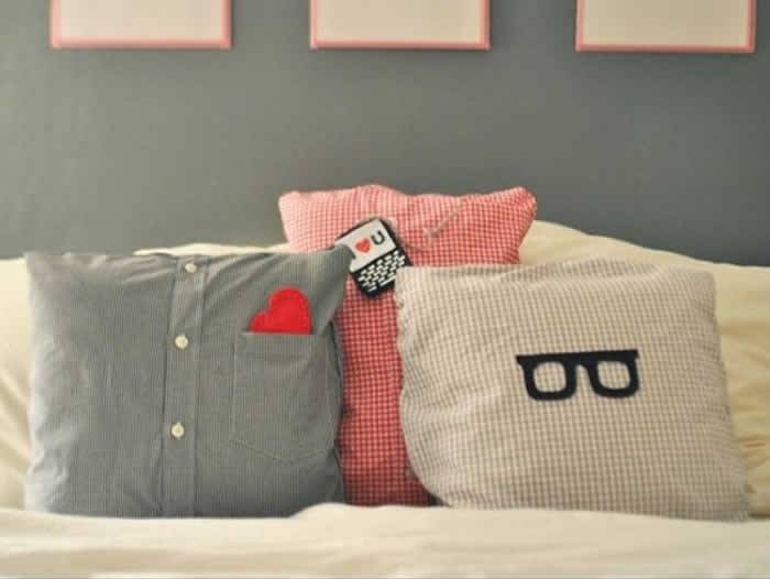 Almofadas criativas DIY para homens Almofadas criativas DIY para homens