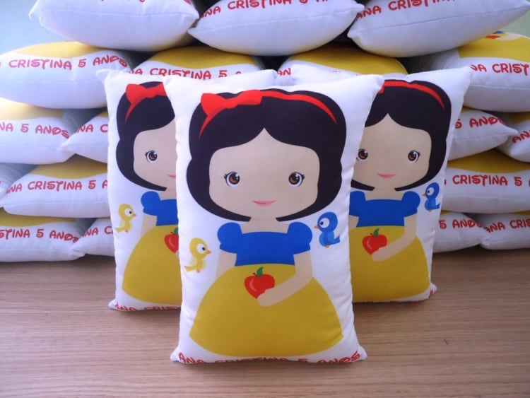 Almofadinha personalizada Branca de neve baby lembrancinha Branca de Neve