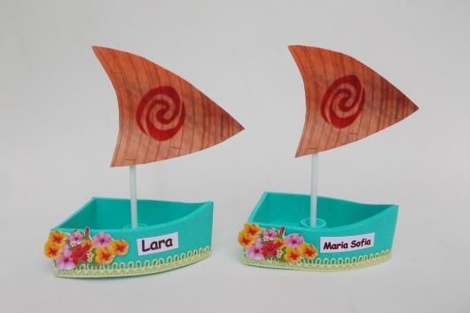 Barquinho de EVA da Moana Barquinho de EVA da Moana