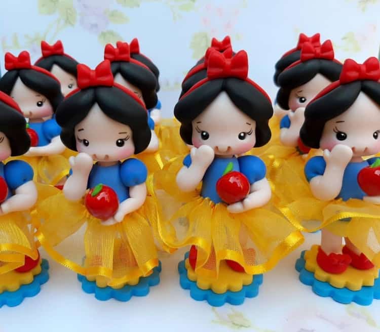 Branca de Neve de biscuit para lembrancinha Branca de Neve de biscuit para lembrancinha