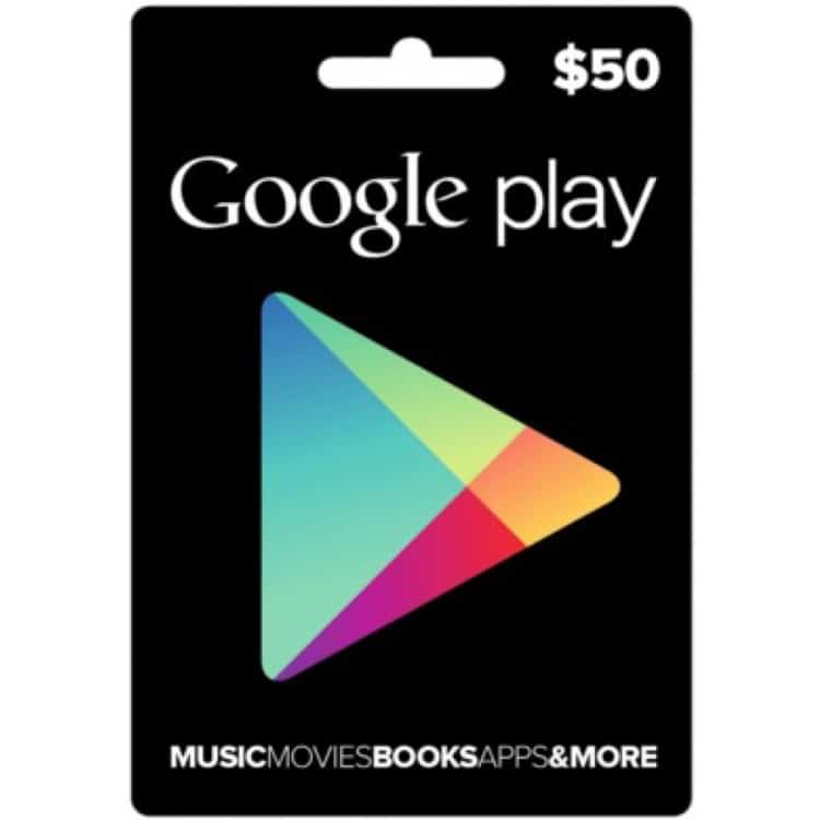 Cartão Google Play para quem ama jogos e apps