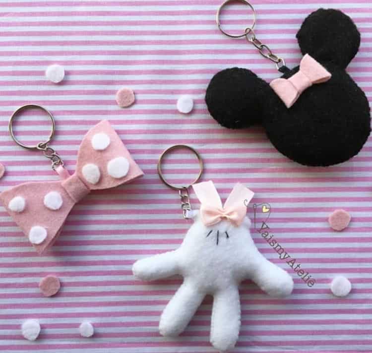 Lembrancinhas Minnie baby de feltro Lembrancinhas Minnie baby de feltro