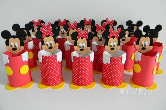 Lembrancinhas fáceis da Minnie vermelha Lembrancinhas fáceis da Minnie vermelha
