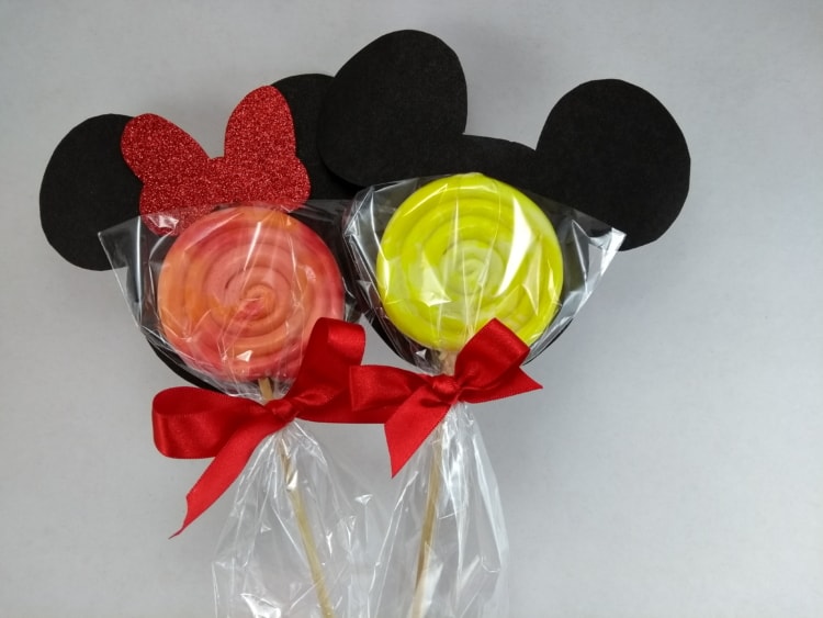 Pirulito da Minnie para festa lembrancinhas da minnie