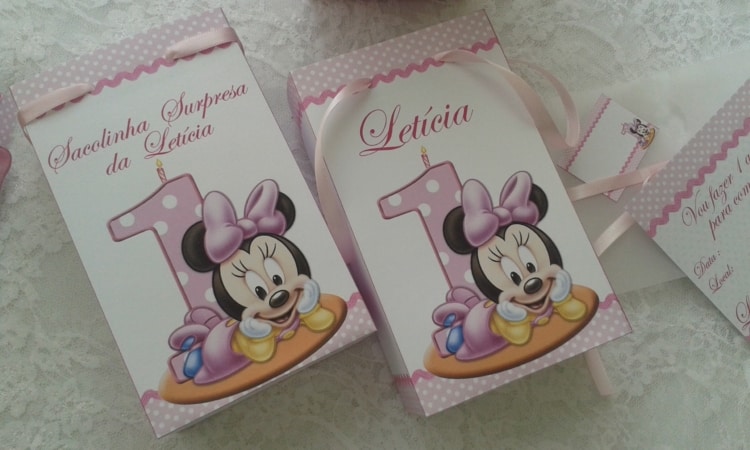 Sacola surpresa Minnie baby Sacola surpresa Minnie baby