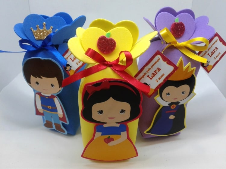 Sacola surpresa de EVA branca de neve Sacola surpresa de EVA branca de neve