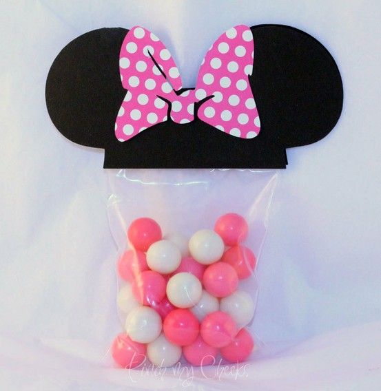 Saquinho com orelhas da minnie de papel Saquinho com orelhas da minnie de papel