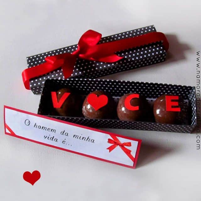 Trufas decoradas para homens Trufas decoradas para homens