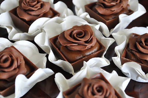 rosa de chocolate