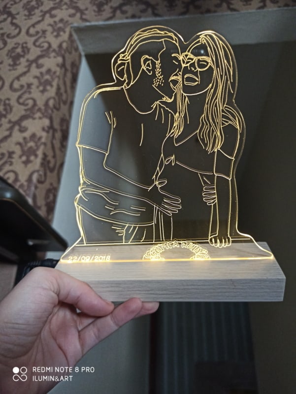 luminária criativa para presente para esposa