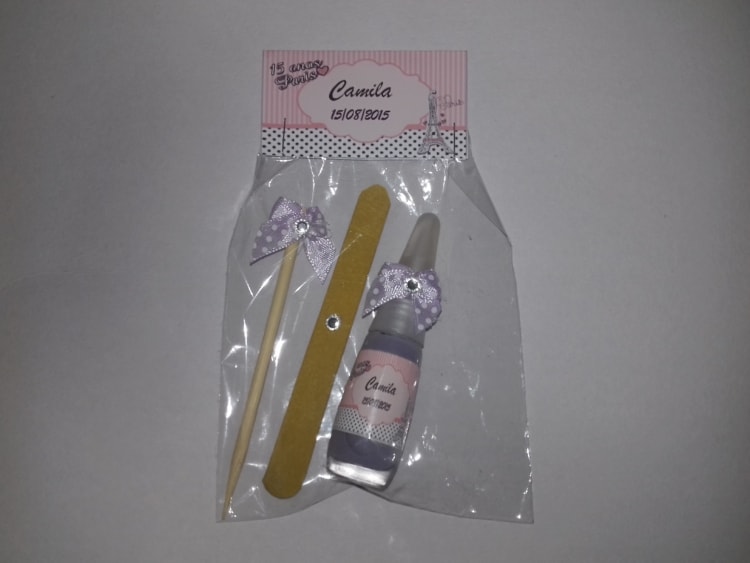 kit de lembrancinha de 15 anos com lixa de unha kit de lembrancinha de 15 anos com lixa de unha