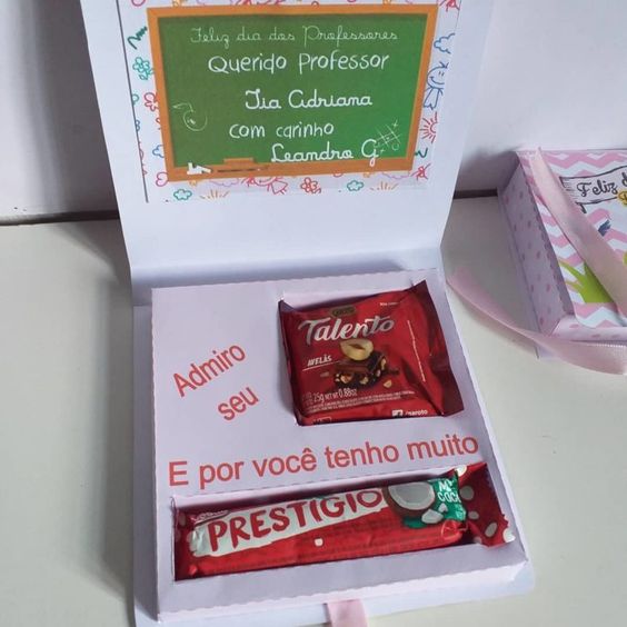 caixinha com chocolate para dia dos professores caixinha com chocolate para dia dos professores