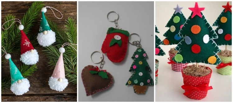 lembrancinhas de feltro para natal