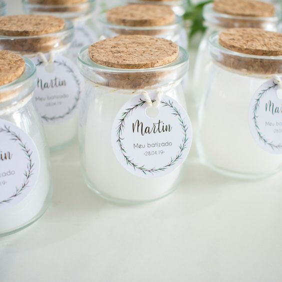 potinho de vidro com vela para lembrancinha de batizado potinho de vidro com vela para lembrancinha de batizado
