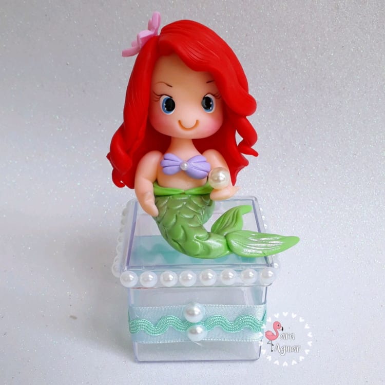 Pequena Sereia em biscuit Pequena Sereia em biscuit