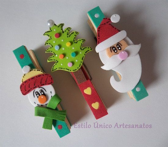 Pregadores decorados com EVA Pregadores decorados com EVA