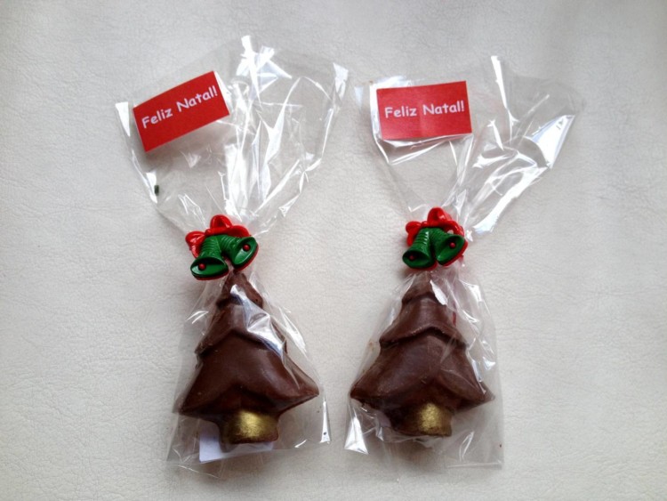 Árvore de Natal de chocolate Árvore de Natal de chocolate