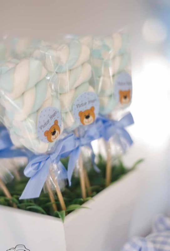 lembrancinha com marshmallow para chá de bebê lembrancinha com marshmallow para chá de bebê