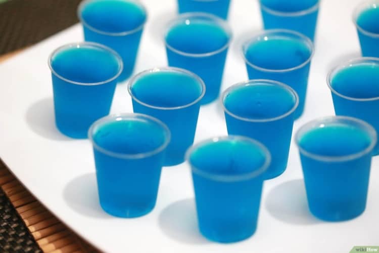 copinho de gelatina azul para dia da água copinho de gelatina azul para dia da água