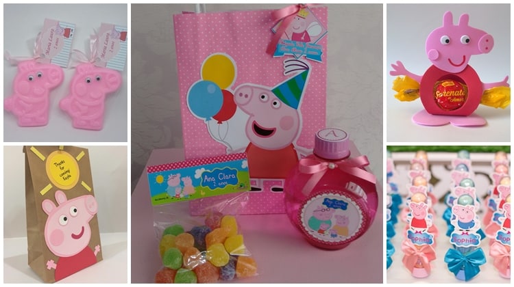 molde sacolinha peppa pig  Peppa pig, Sacolinha surpresa, Molde sacolinha