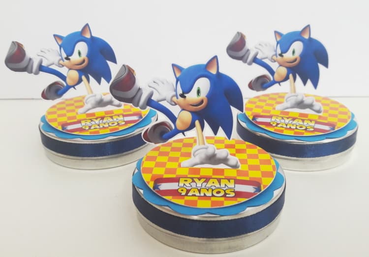 latinha personalizada para lembrancinha Sonic