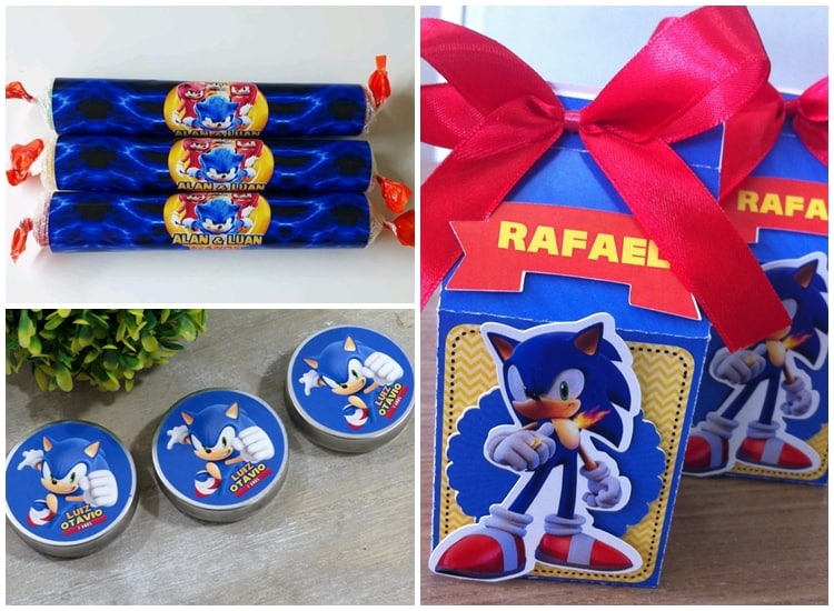 lembrancinhas Sonic personalizada