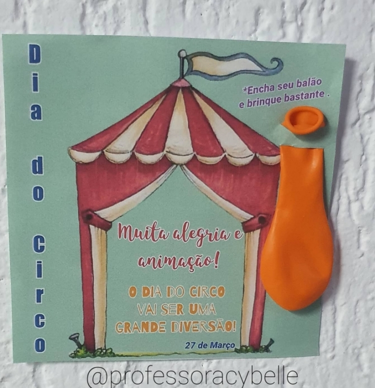 2 lembrancinha dia do circo @professoracybelle 2 lembrancinha dia do circo @professoracybelle