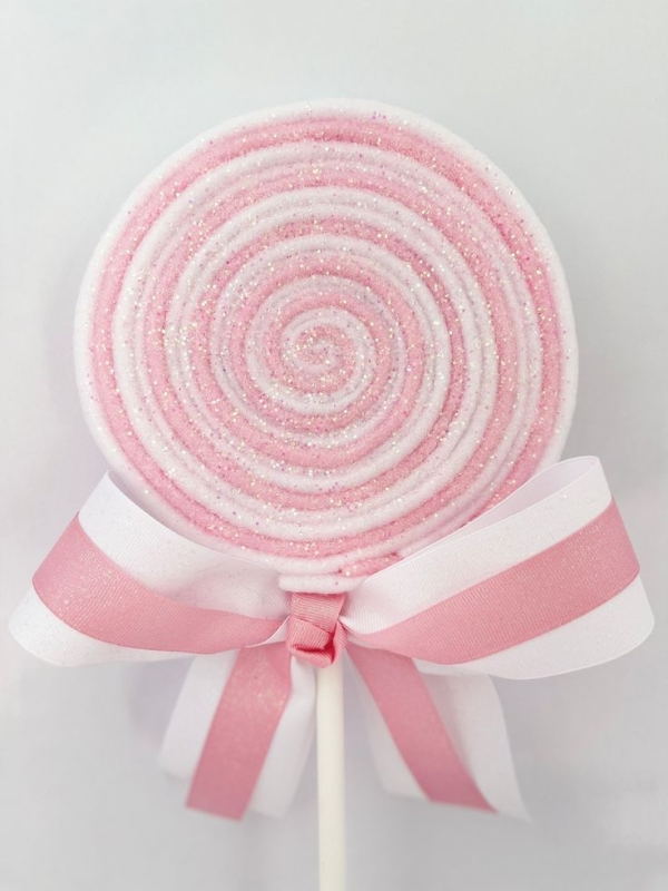 12 pirulito de EVA rosa Pinterest